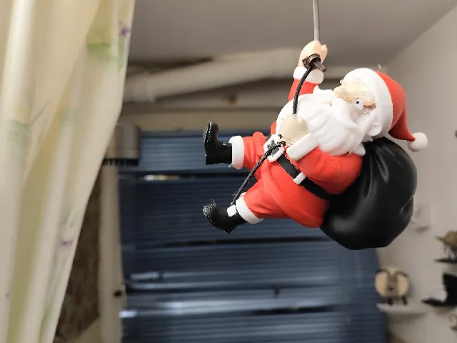 climbing Santa