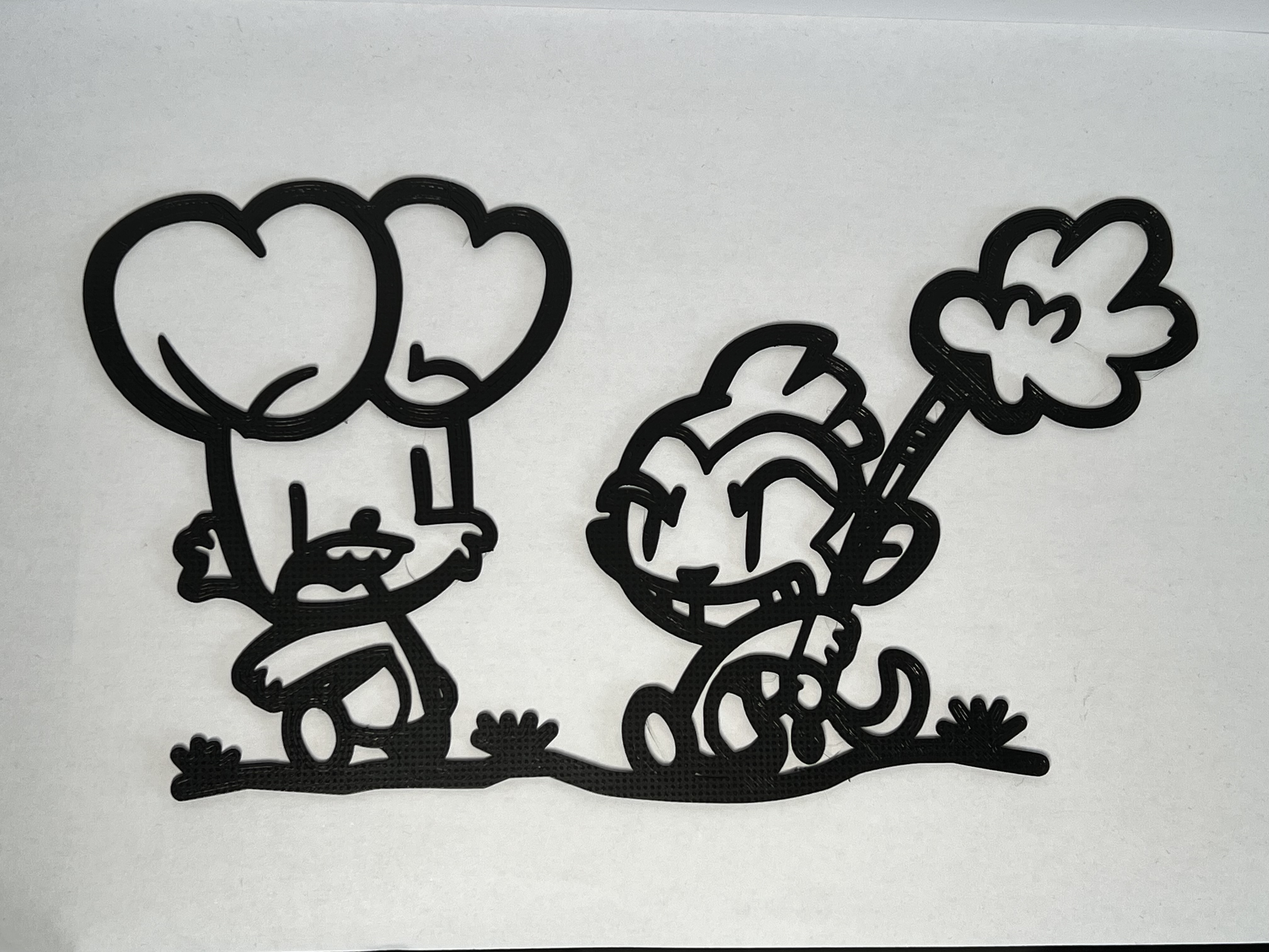 Bunny Vs Monkey Wall Art #1