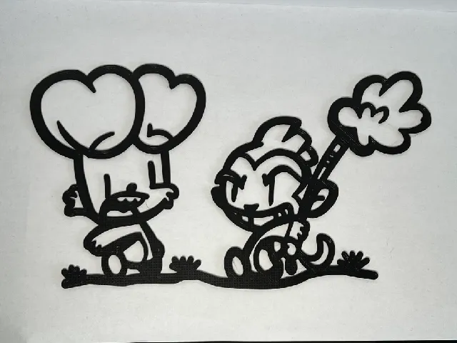 Bunny Vs Monkey Wall Art #1