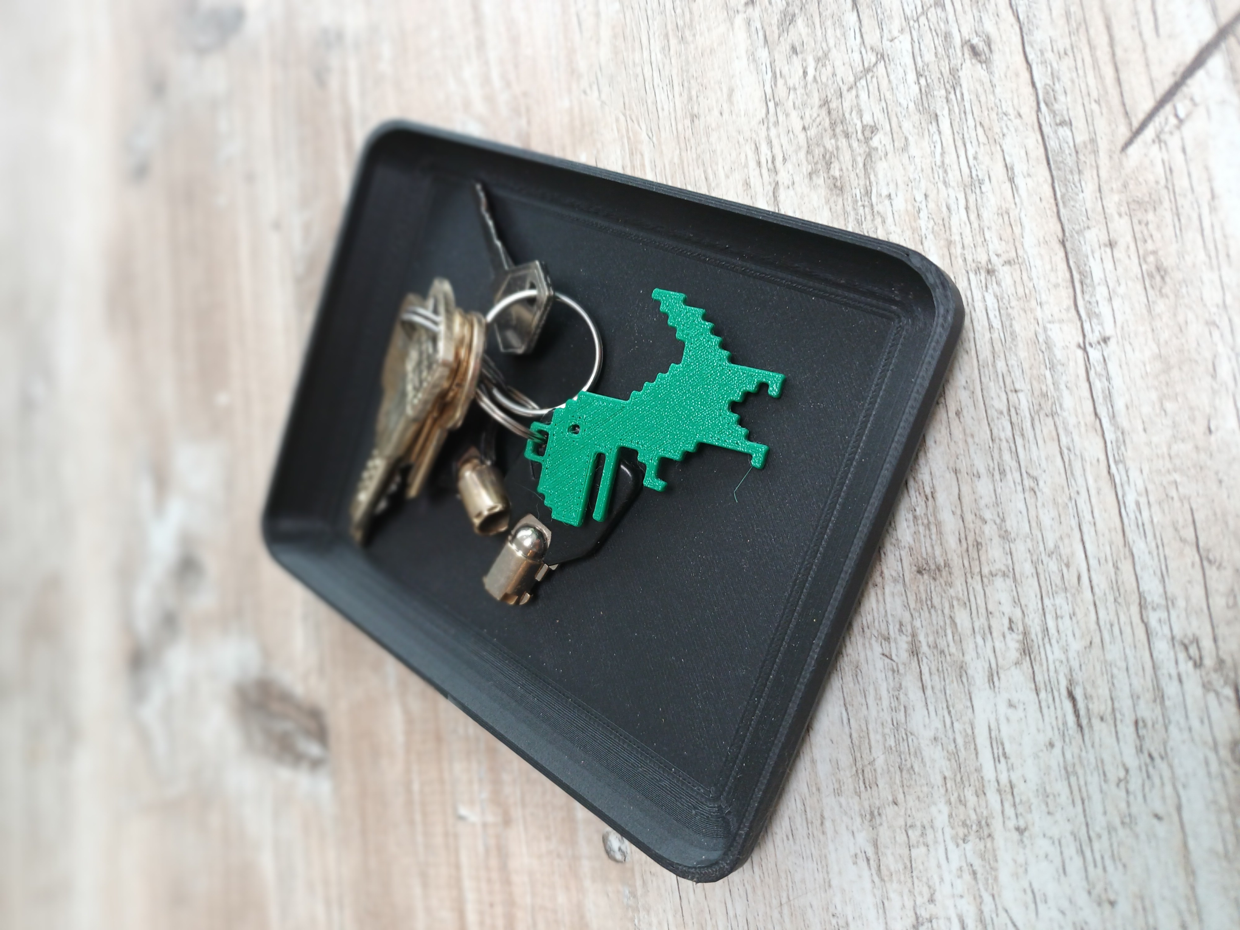 Chrome dino keychain