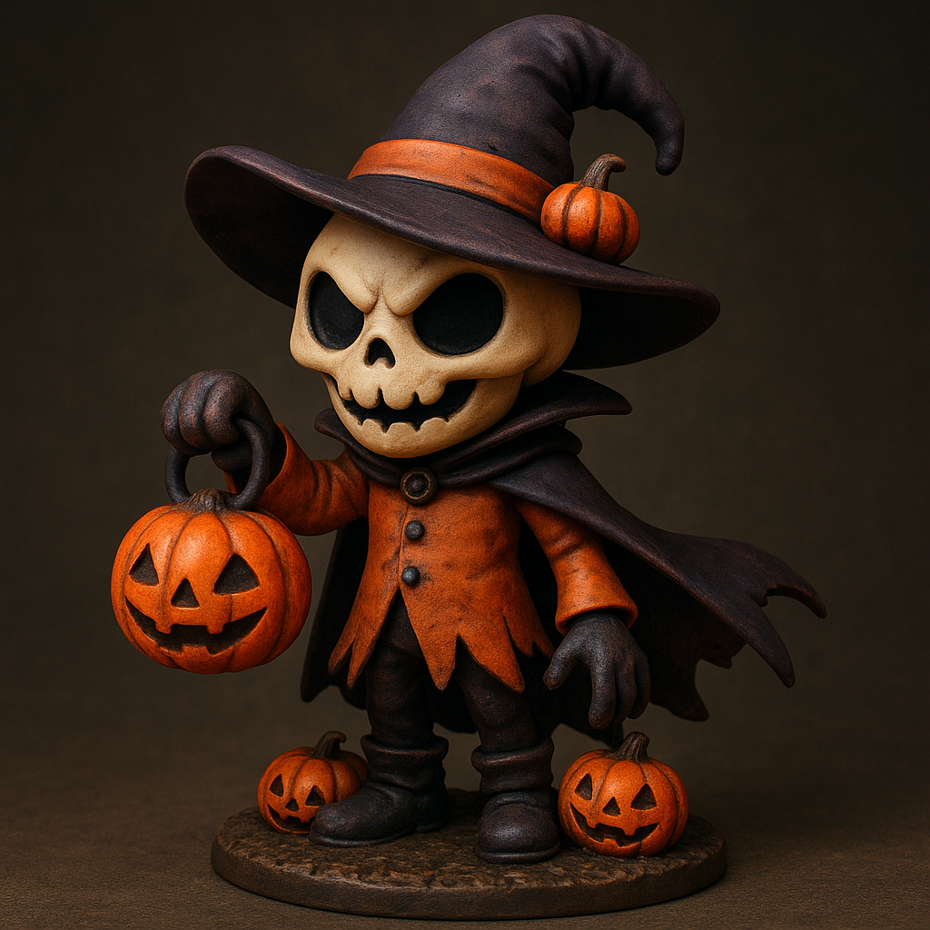 Modèle 3D de Squelette Halloween / 3D Halloween Skeleton Model