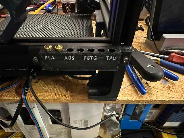 Volcano Nozzle Mount for 2020 Extrusion (mounted on the side)