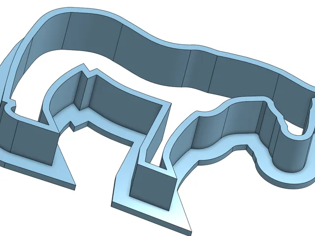 Horse-shaped cookie cutter.