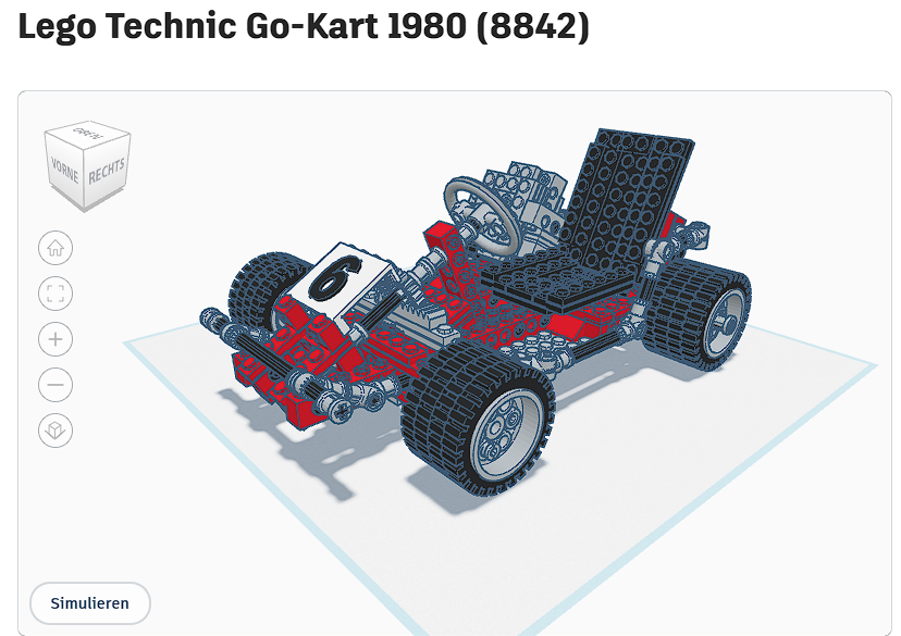 Lego Technic Go kart 1980 8842