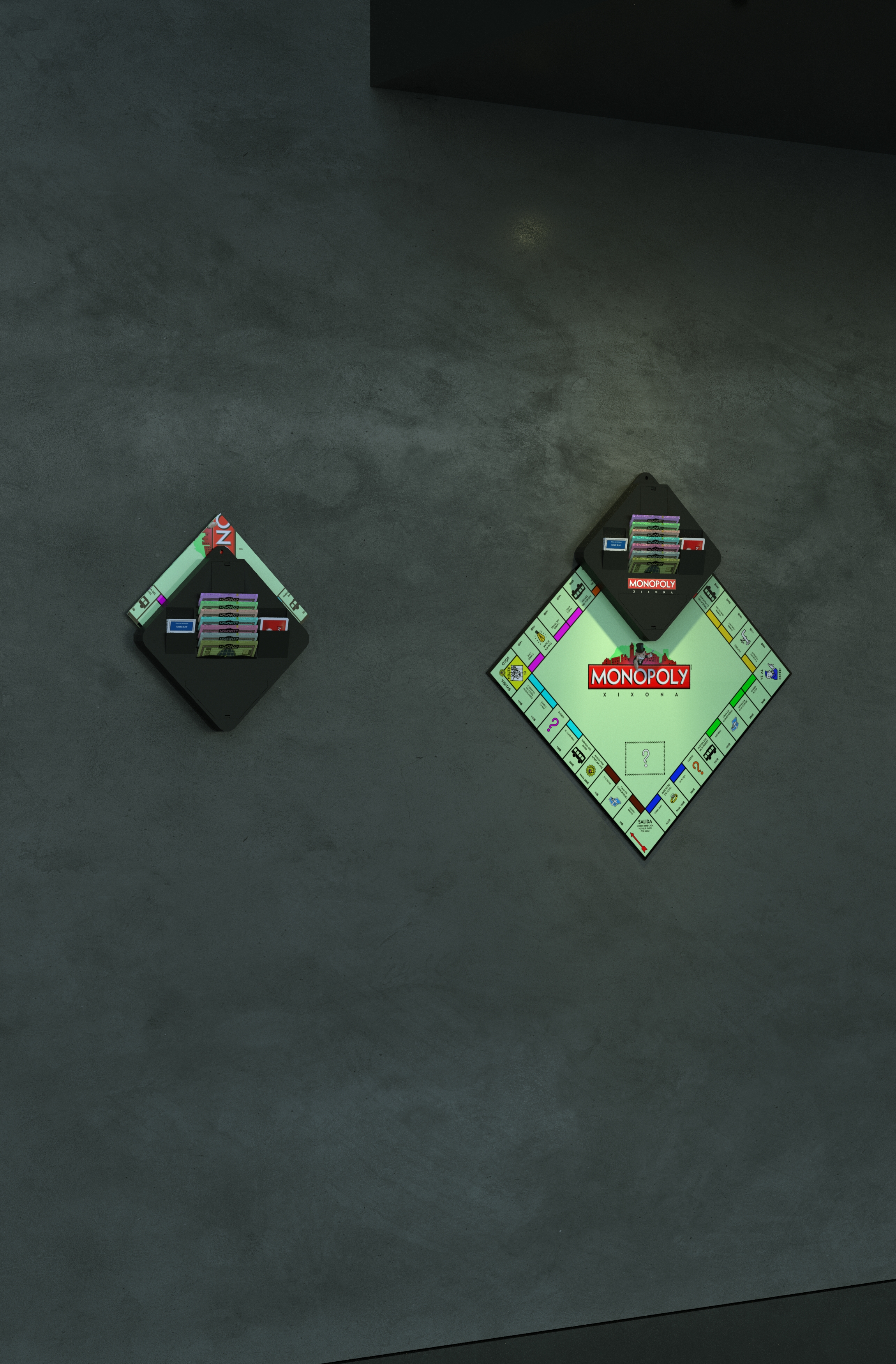 Monopoly wall holder