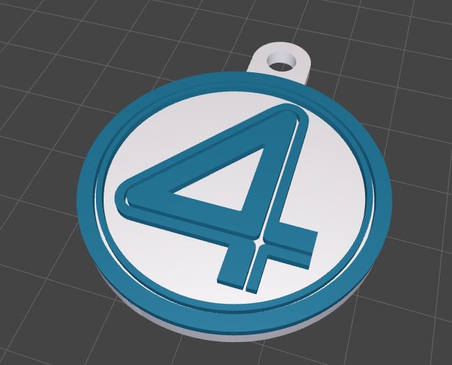 Fantastic Four Keychain - Llavero Cuatro Fantasticos