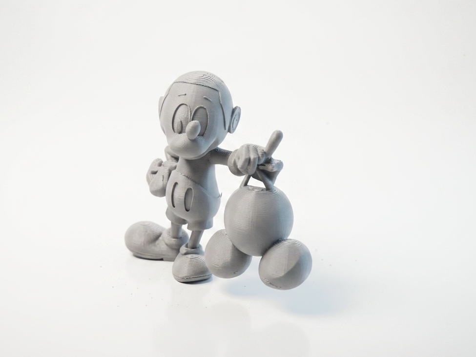 Mickey Mouse Bald Figurine Cartoon 3D Printable