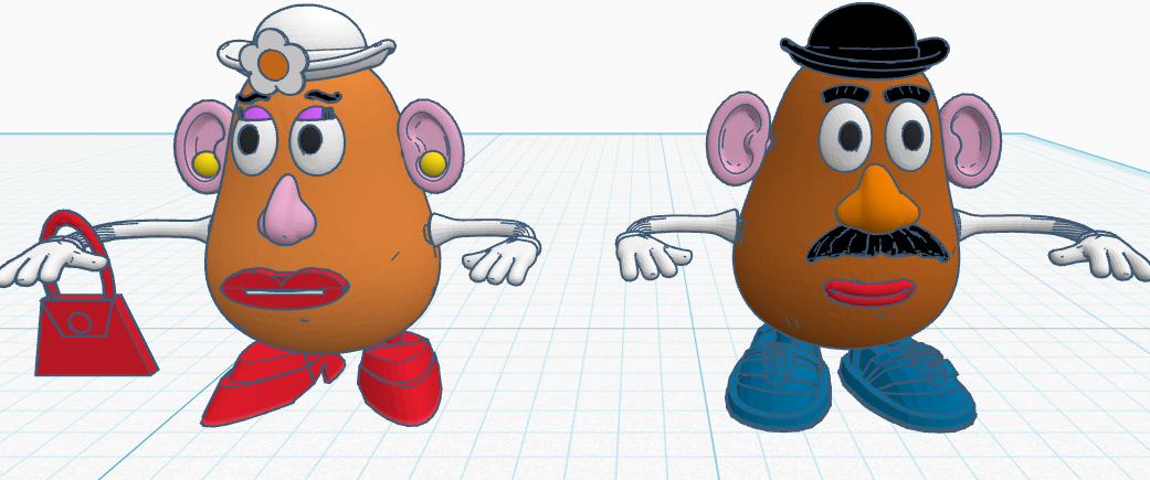 Mr and Mrs Potato Head (movie accurate)