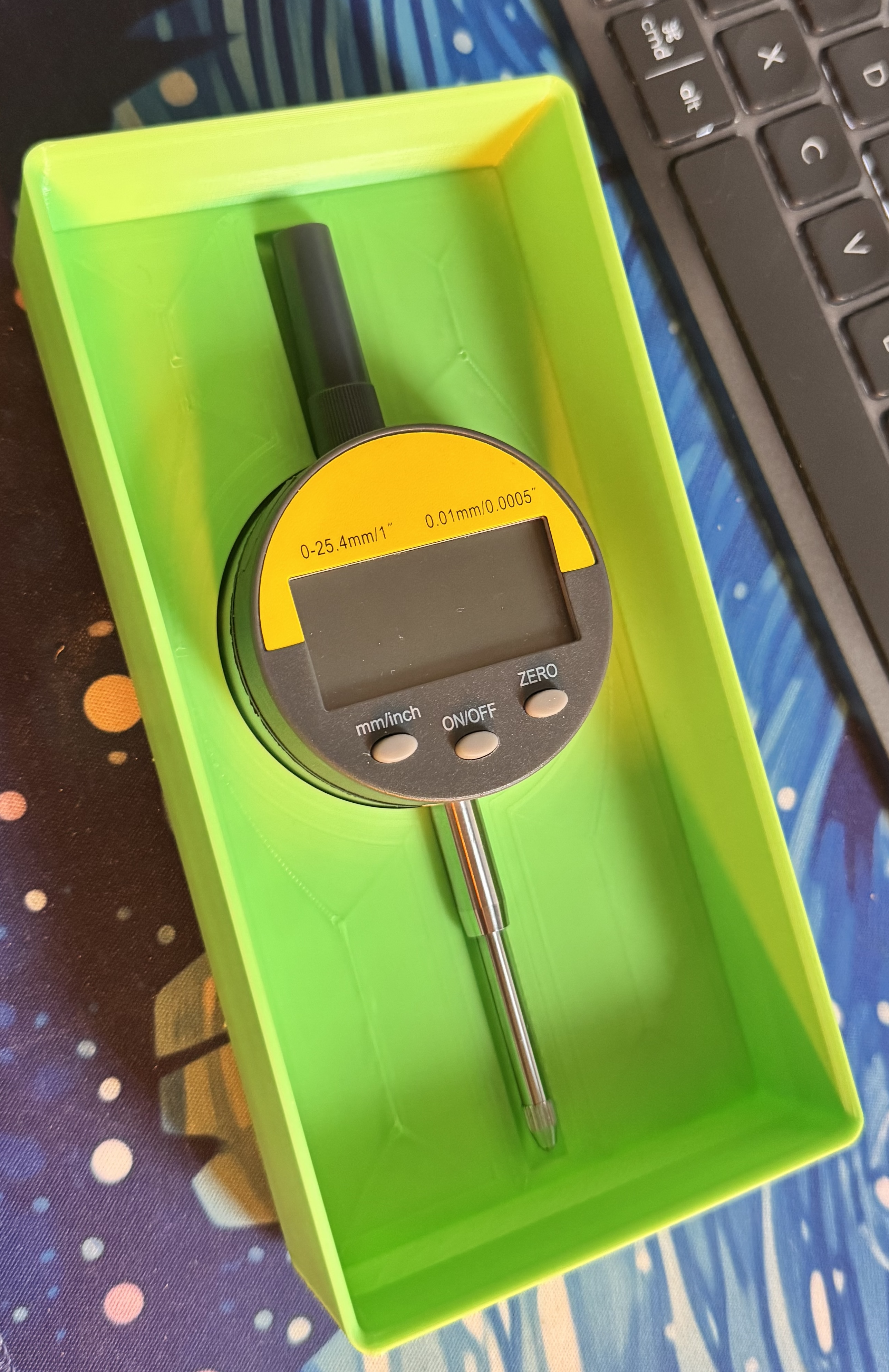 Gridfinity - Digital Dial Guage Holder 2x4x5u 3D model