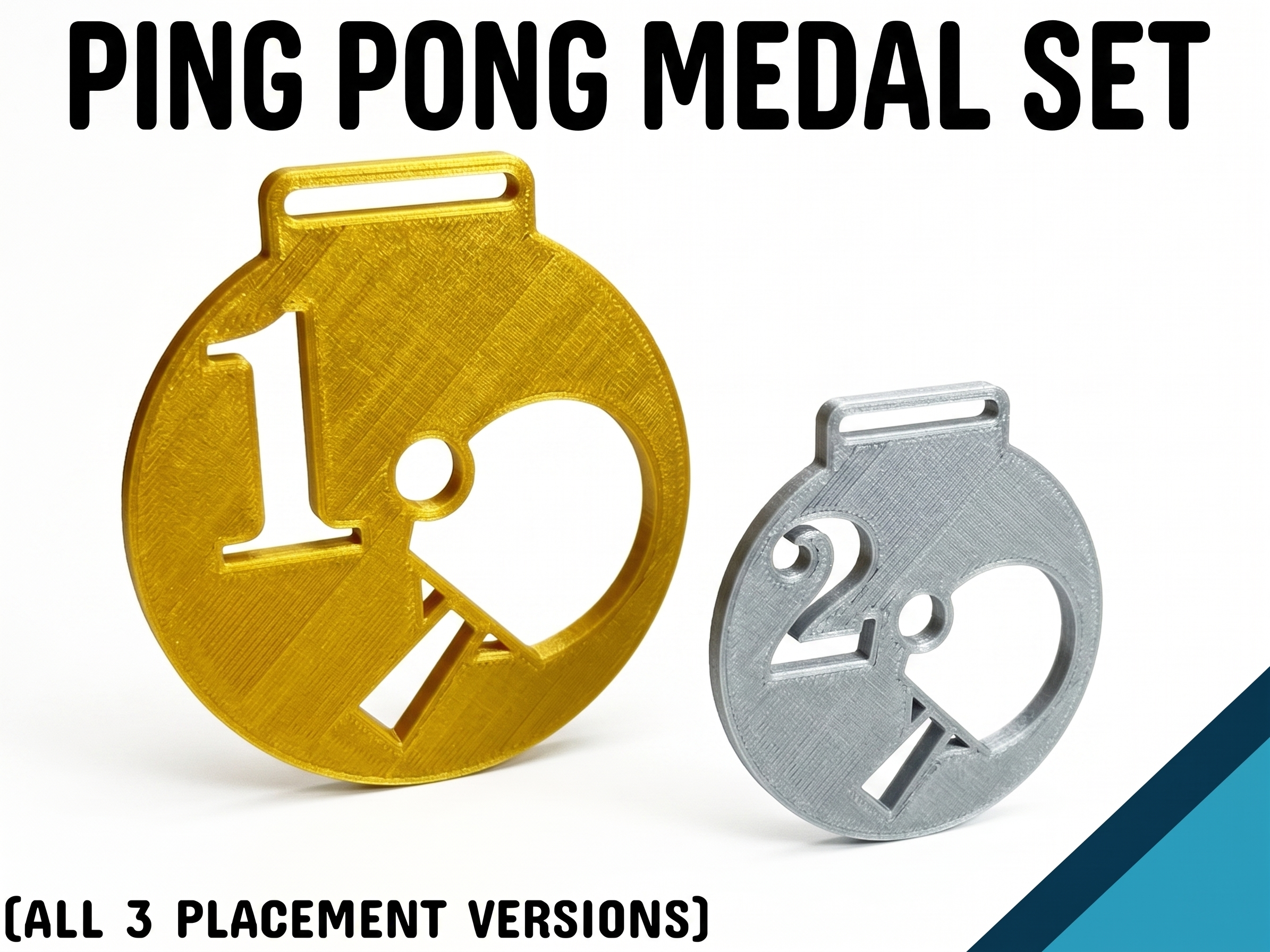 Ping Pong / Table tennis Medal Set