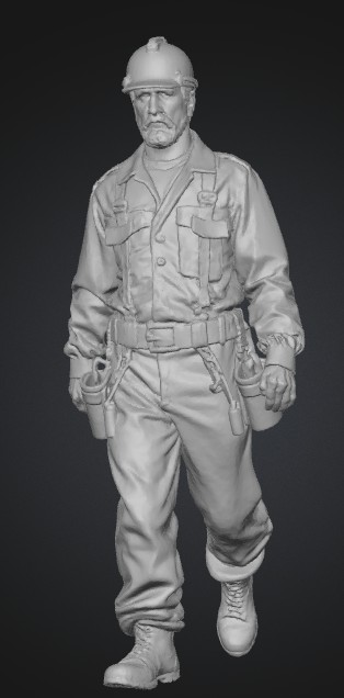 Worker, electrician figure