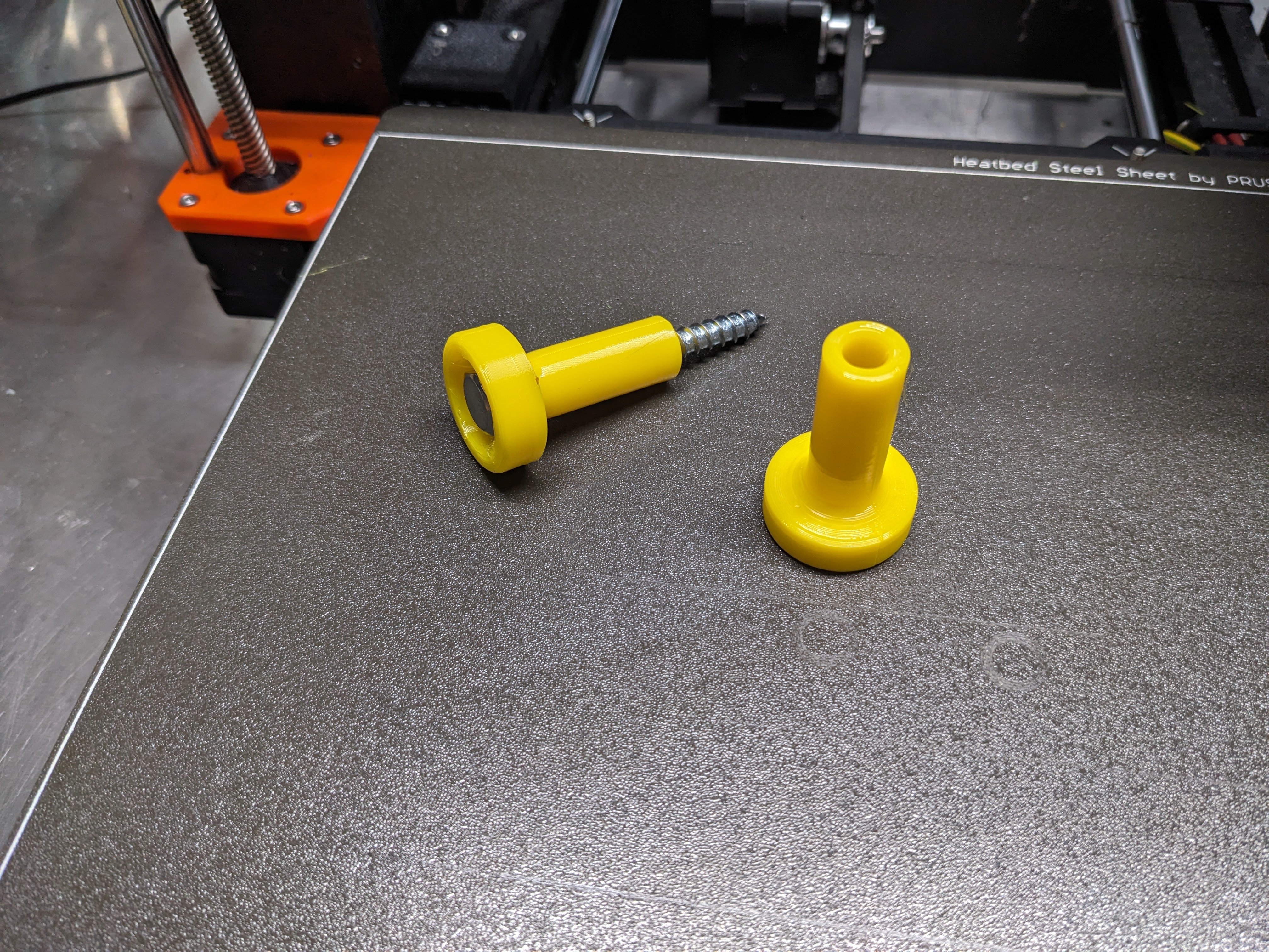 Chair/Equipment Hanger - Lag Screw/Bolt with TPU Cushion (PLA Support)