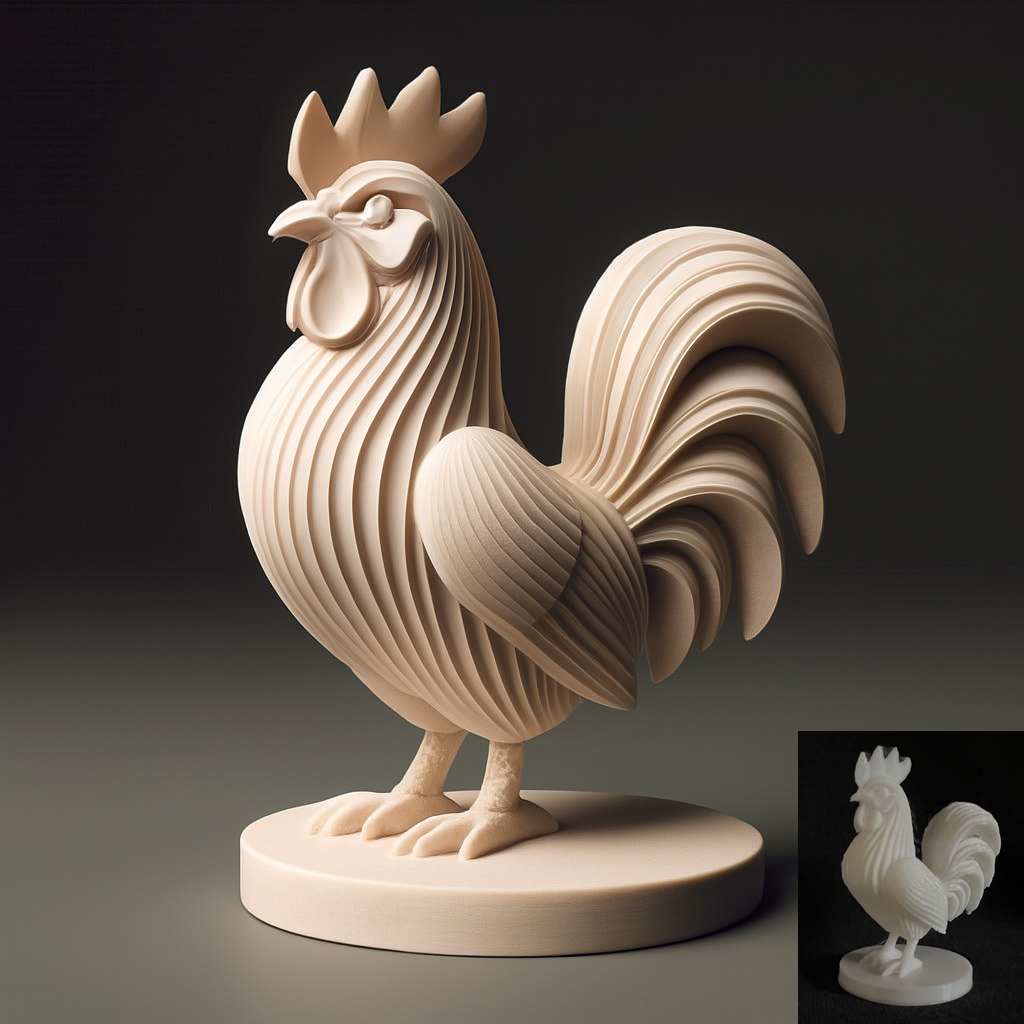 Rooster Sculpture