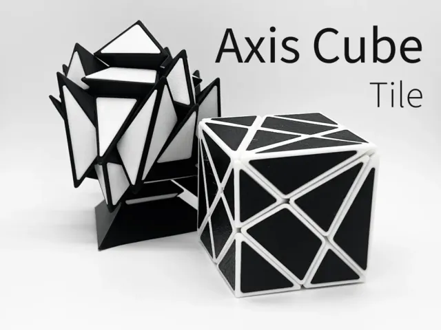Axis Cube Tile – Fully 3D-Printed Puzzle Toy