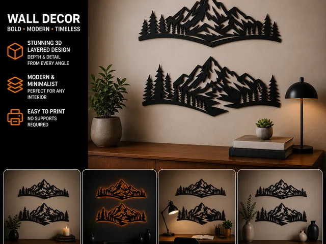 Mountain and Forest Wall Art