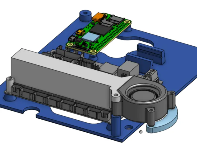 BTT SKR 1.4 and Pi Zero 2W mount for Geeetech A20M