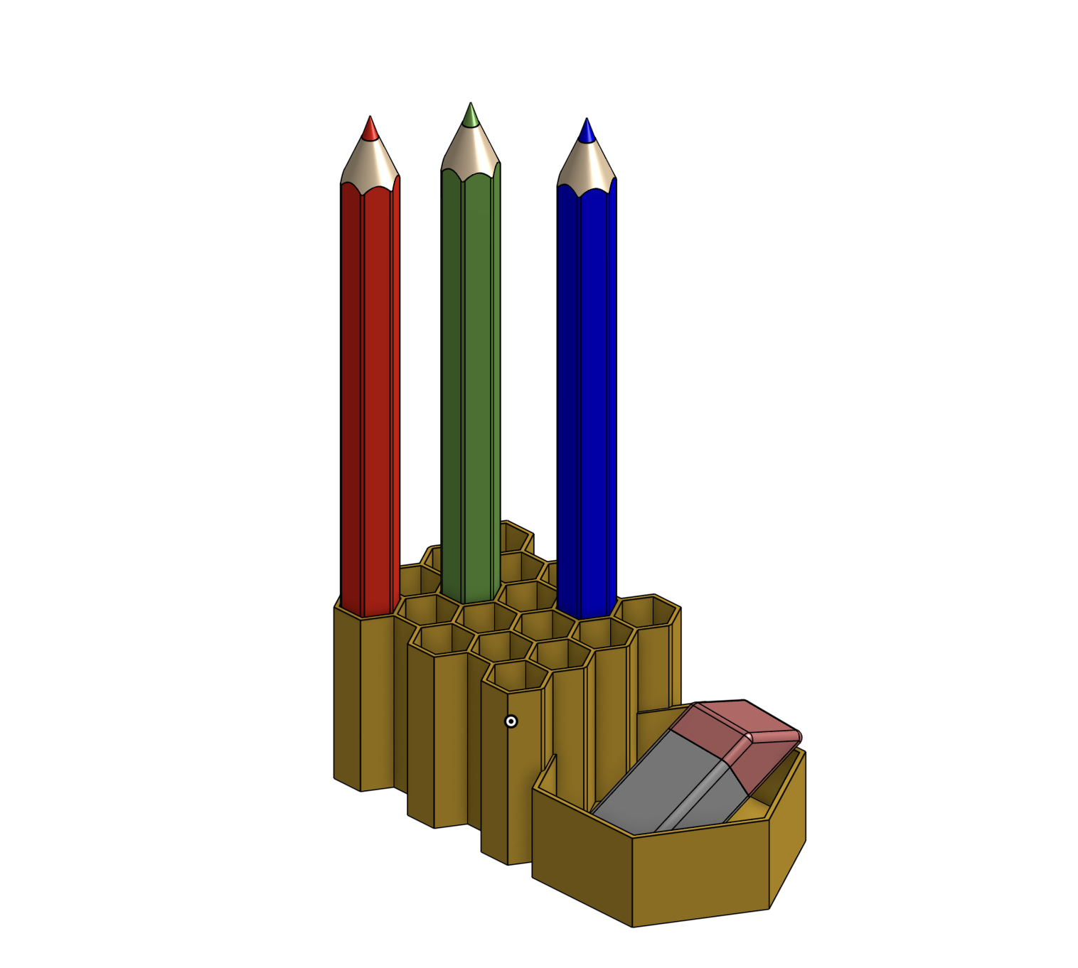 Honeycomb Pencils Holder