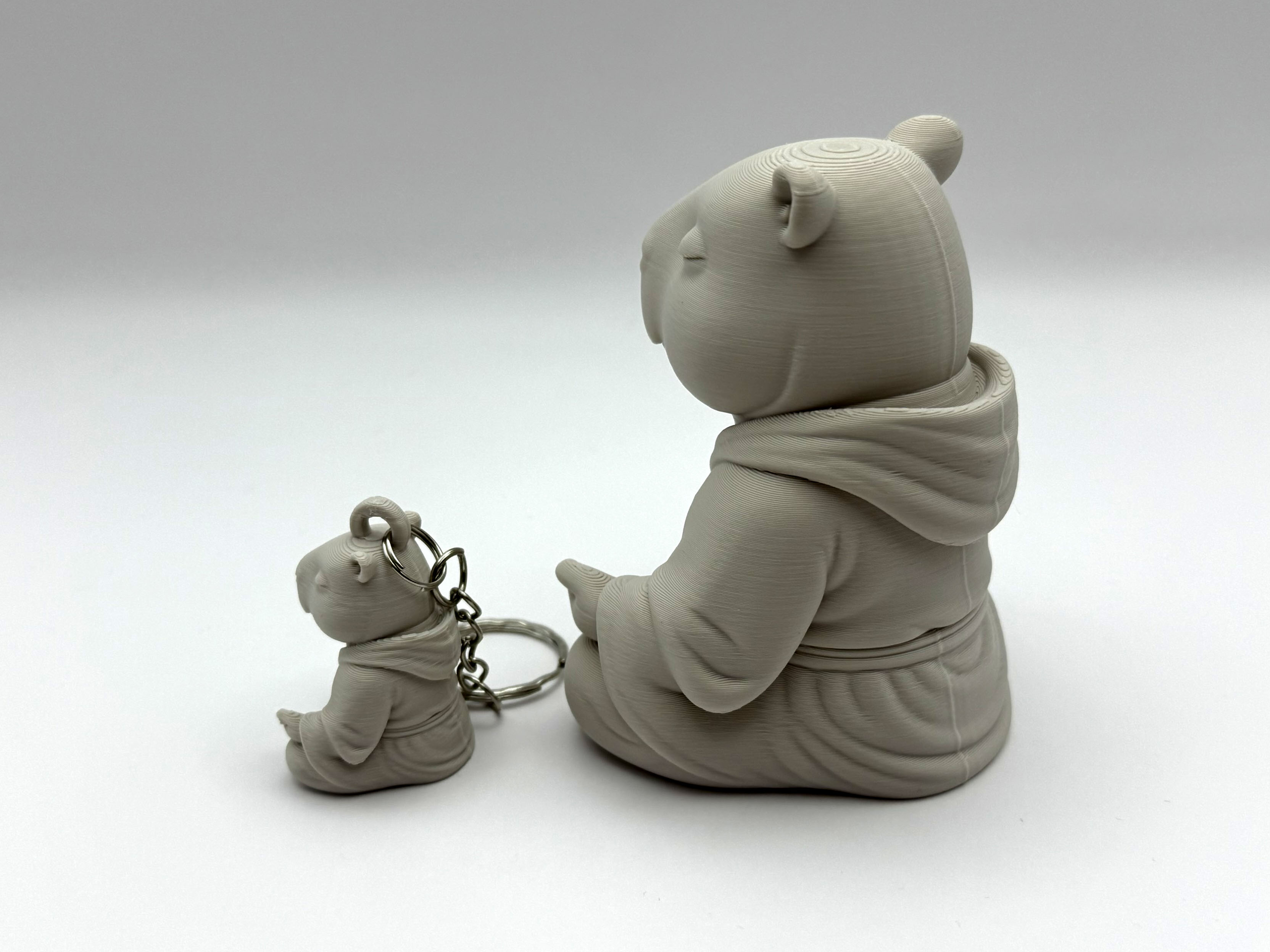 Miniatura 6 do modelo 3D Capybara Monk & Keychain