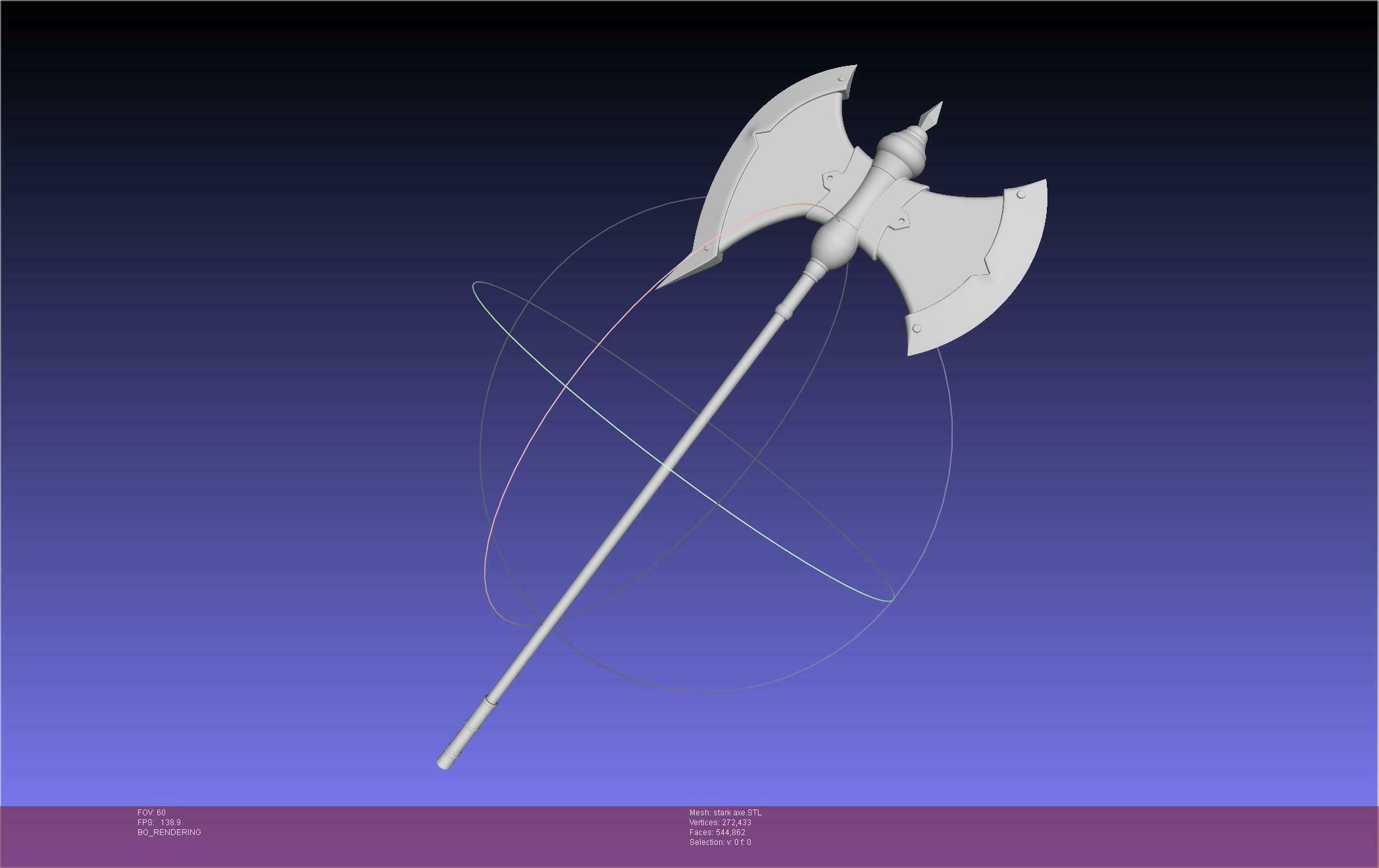 Frieren Stark Axe Printable Model