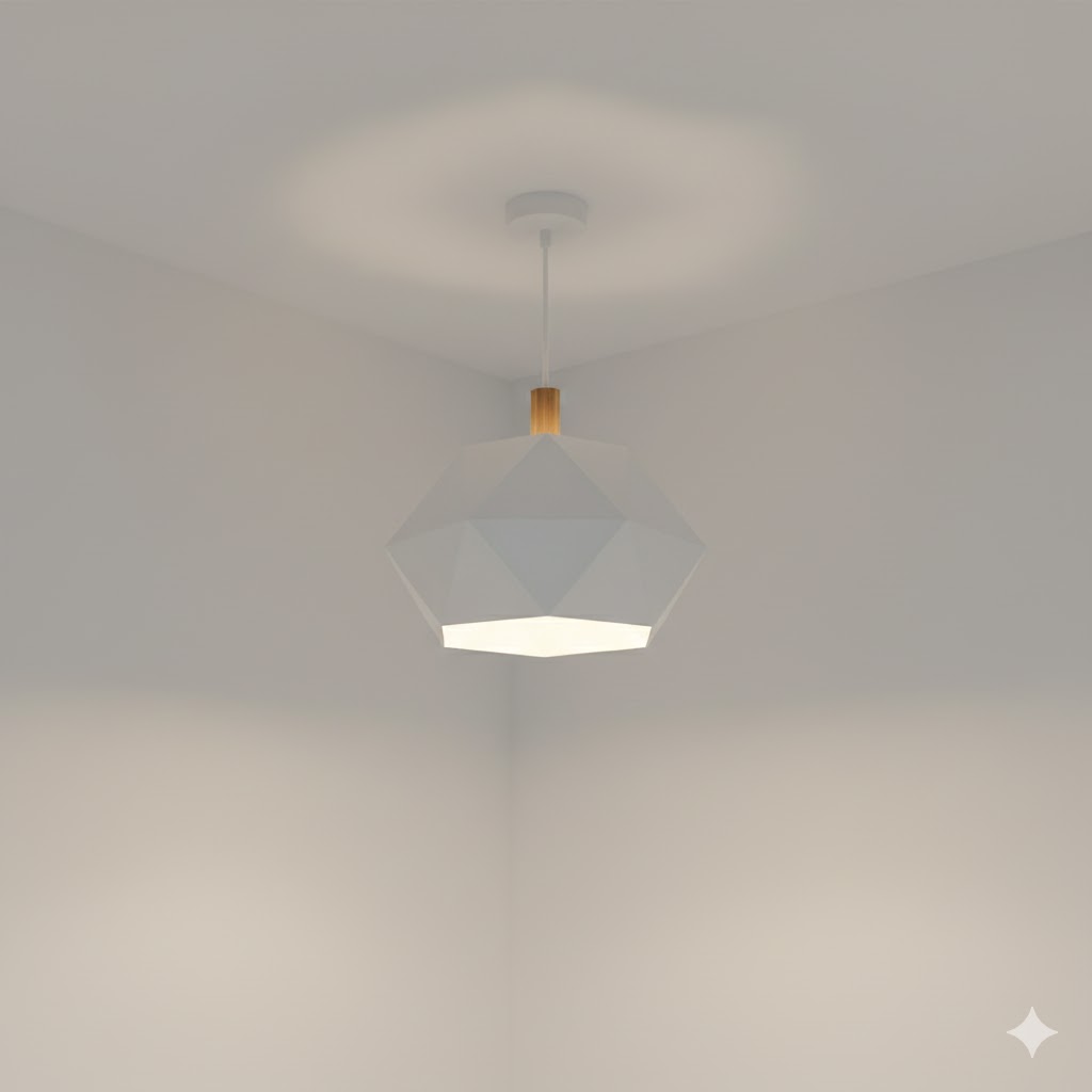 Low Poly Ceiling Lamp 3D Model
