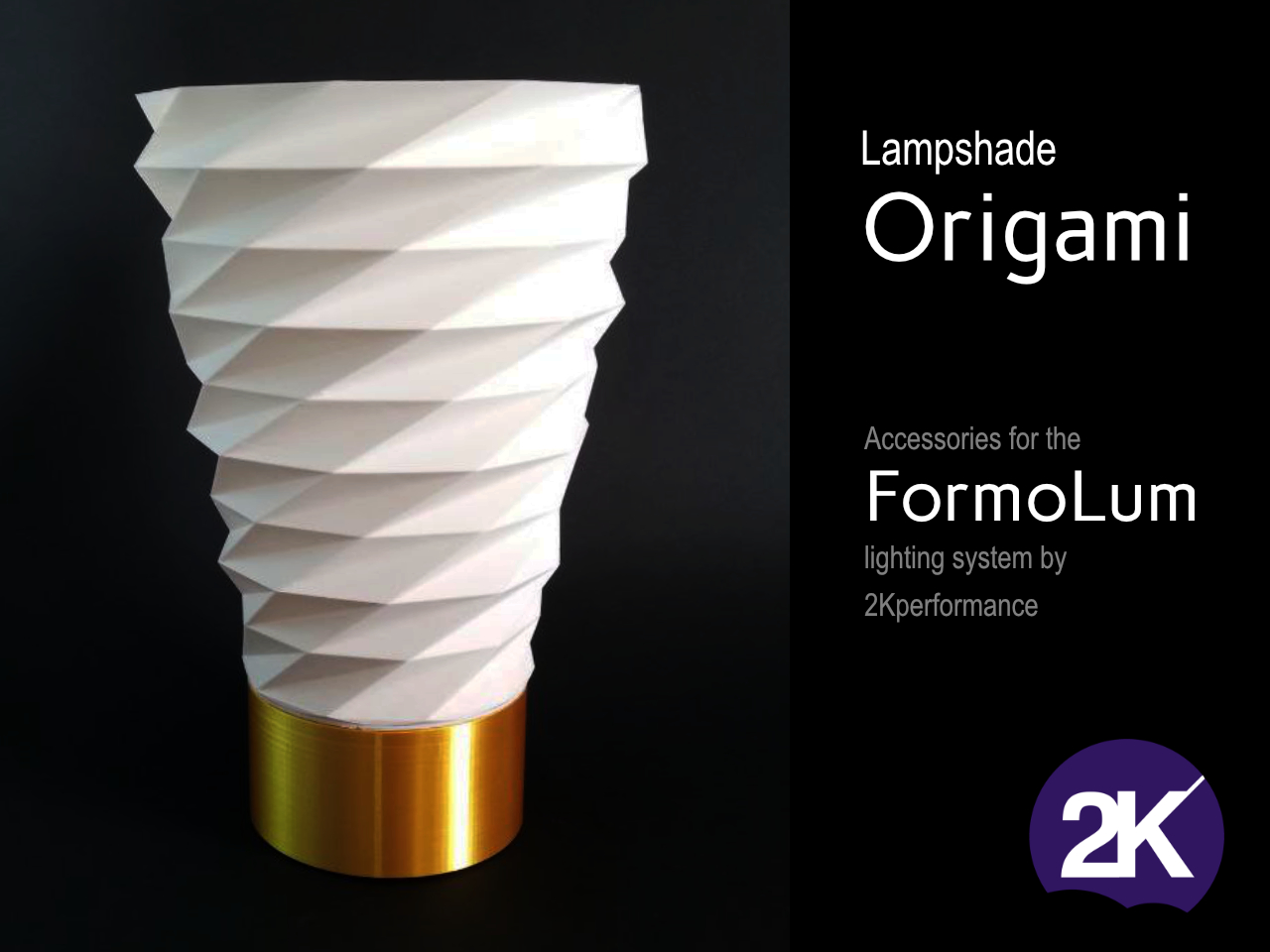 Lampshade ORIGAMI for the FormoLum system