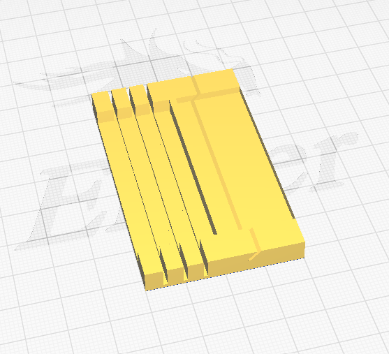 Mini 4wd Brake cutting template
