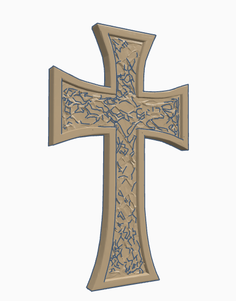 Abstract Cross Wall Art