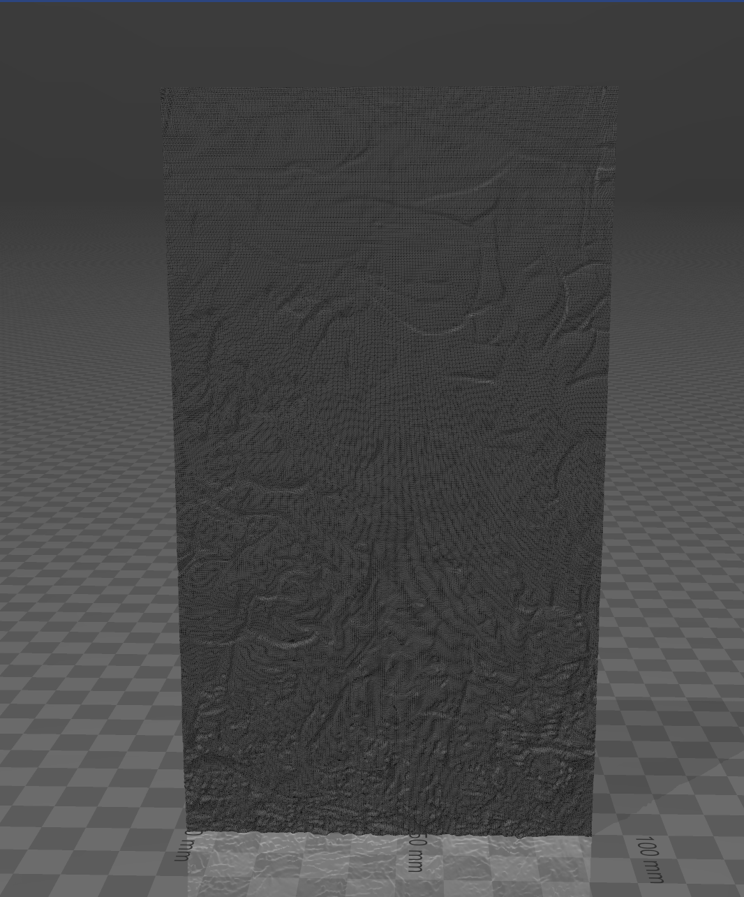 lithophane to go with wall of fire 3D model