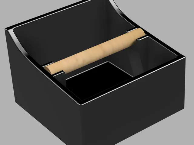 Abklopfer für Siebträger, Knockbox mit Holzstab