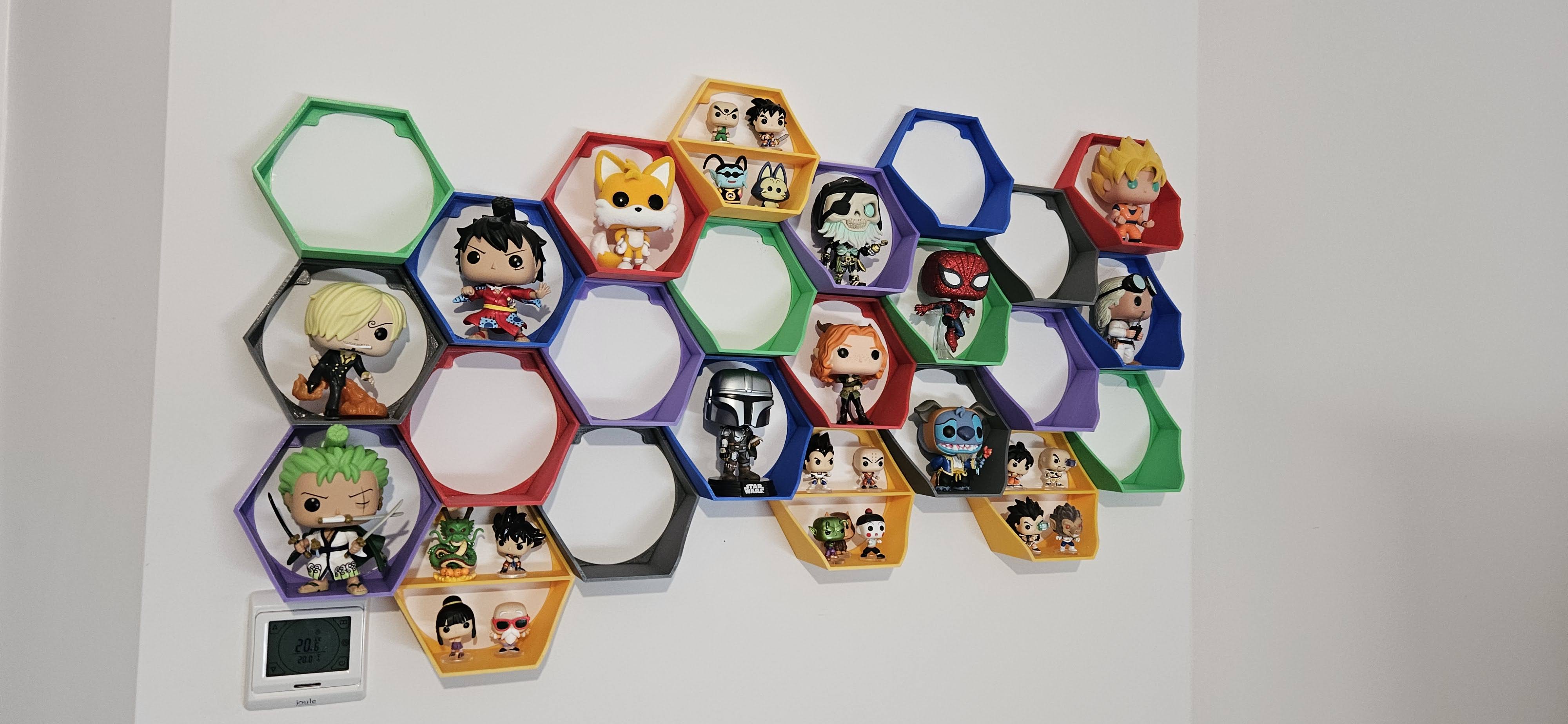 Hexagonal Funko Shelf 3D model