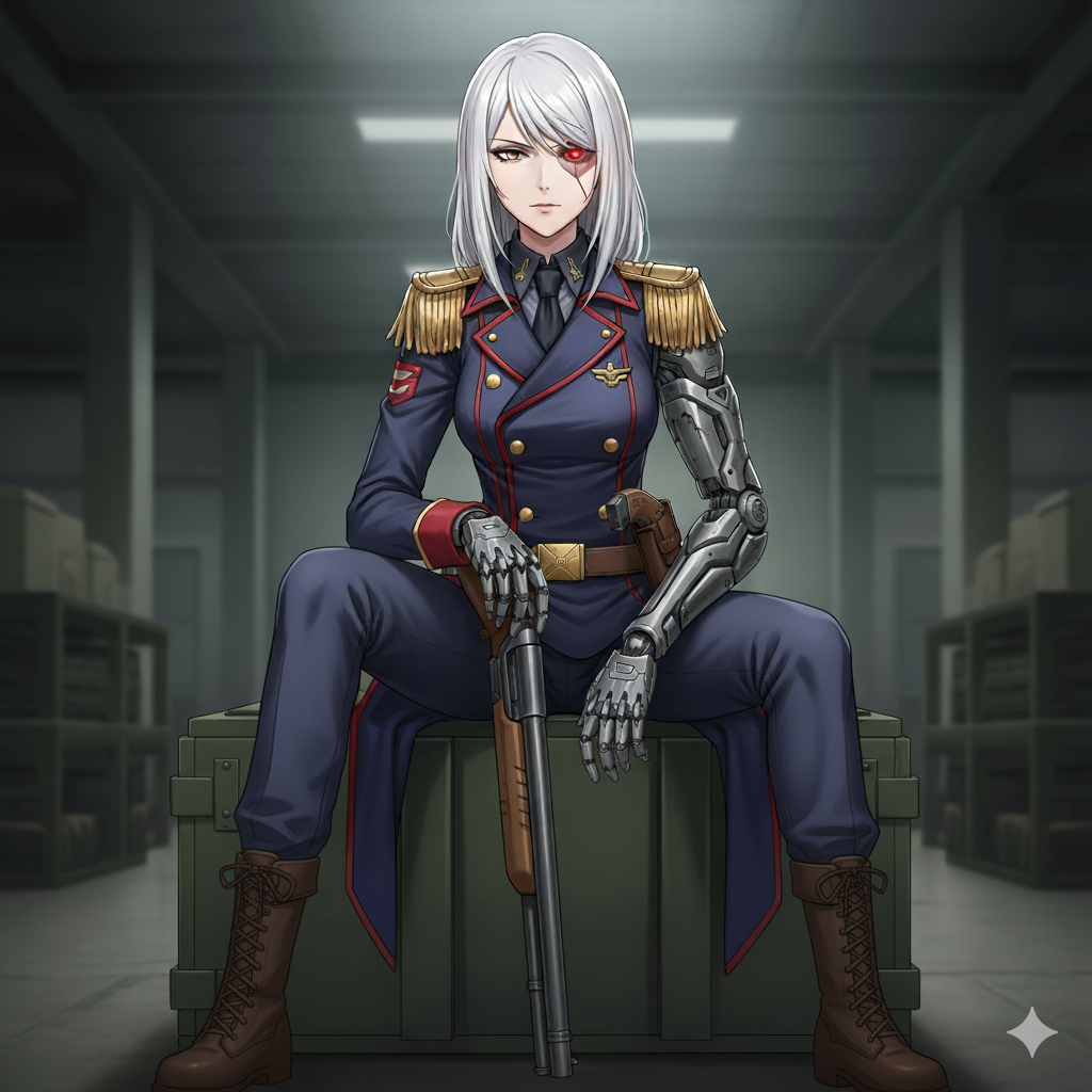 Cyber Female Soldier