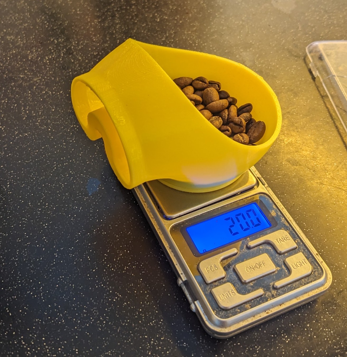Coffee bean weighing cup/funnel for 1zpresso coffee grinder