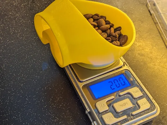 Coffee bean weighing cup/funnel for 1zpresso coffee grinder