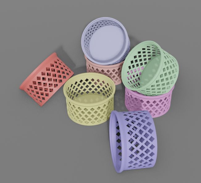 Miniatura 4 do modelo 3D Round storage box