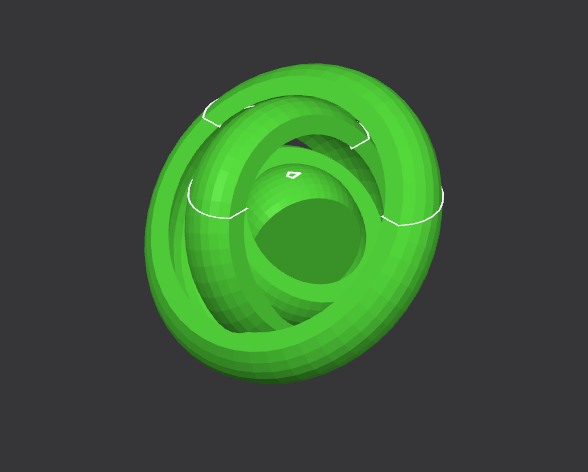 Fidget toy 4 circles (quick printing)