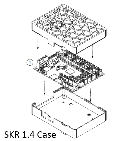 SKR 1.4 Serie case with active cooling