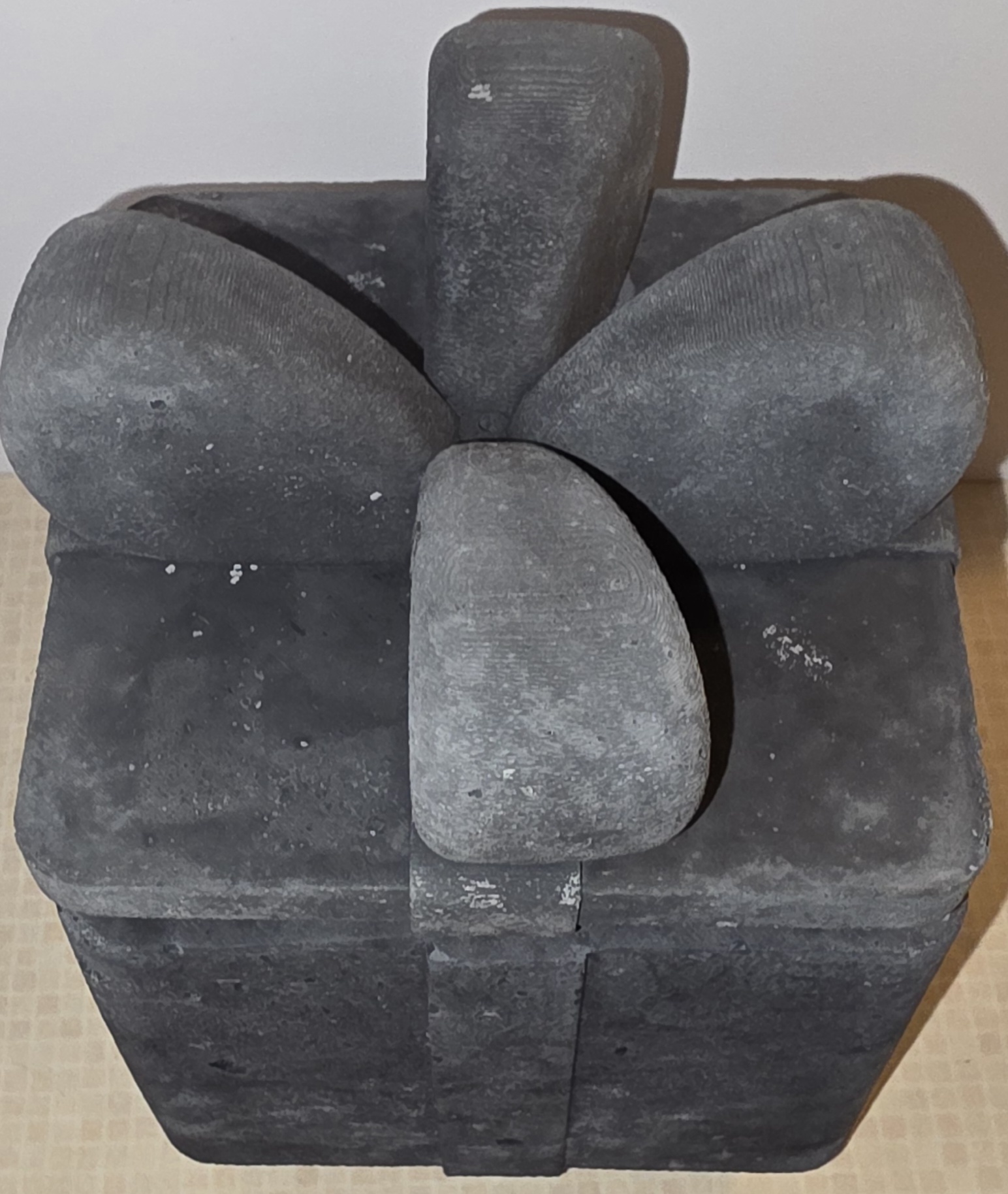 Concrete Christmas Present Candle Mold (with surprise inside!)