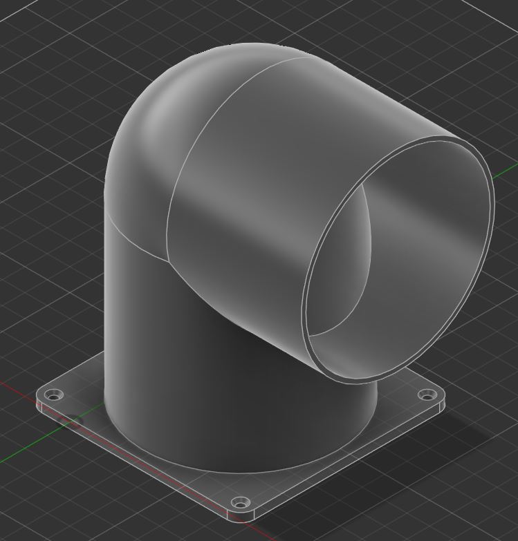 120mm fan spacer (5mm) w/Air Tunnel