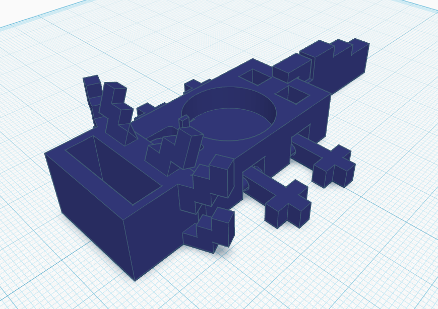 Minecraft Axolotl Desk Organizer