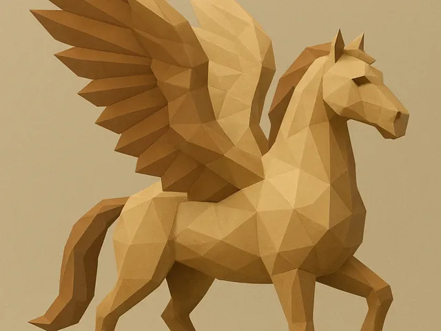 Low poly pegasus