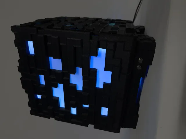 Diamond Pixel Ore (inspired by Minecraft) mAtx PC Case