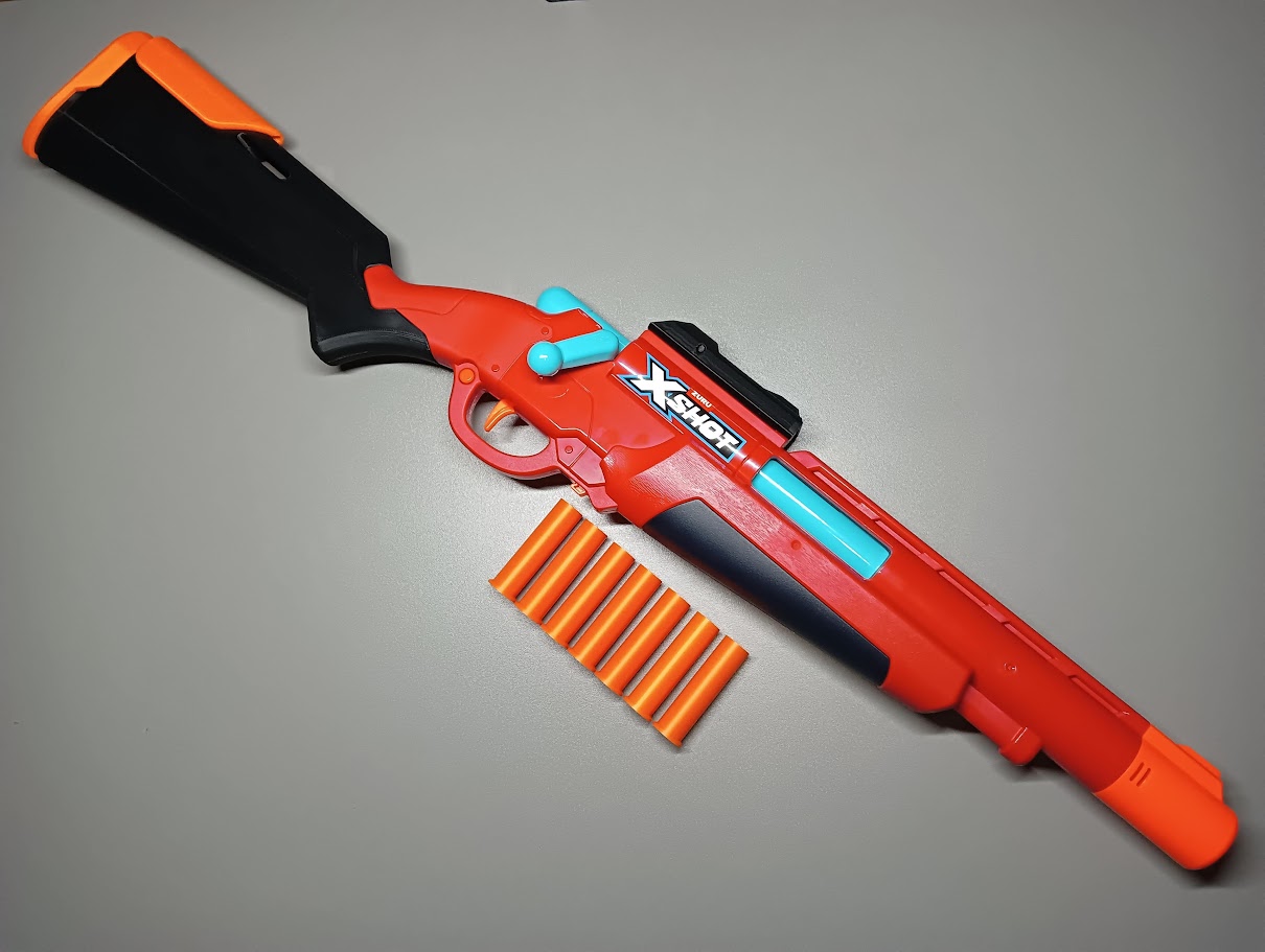 FPS Optimized Shell * Rear Loading * X-Shot Excel Ejector Shell Blaster * Short + Elite Dart — miniatura 7