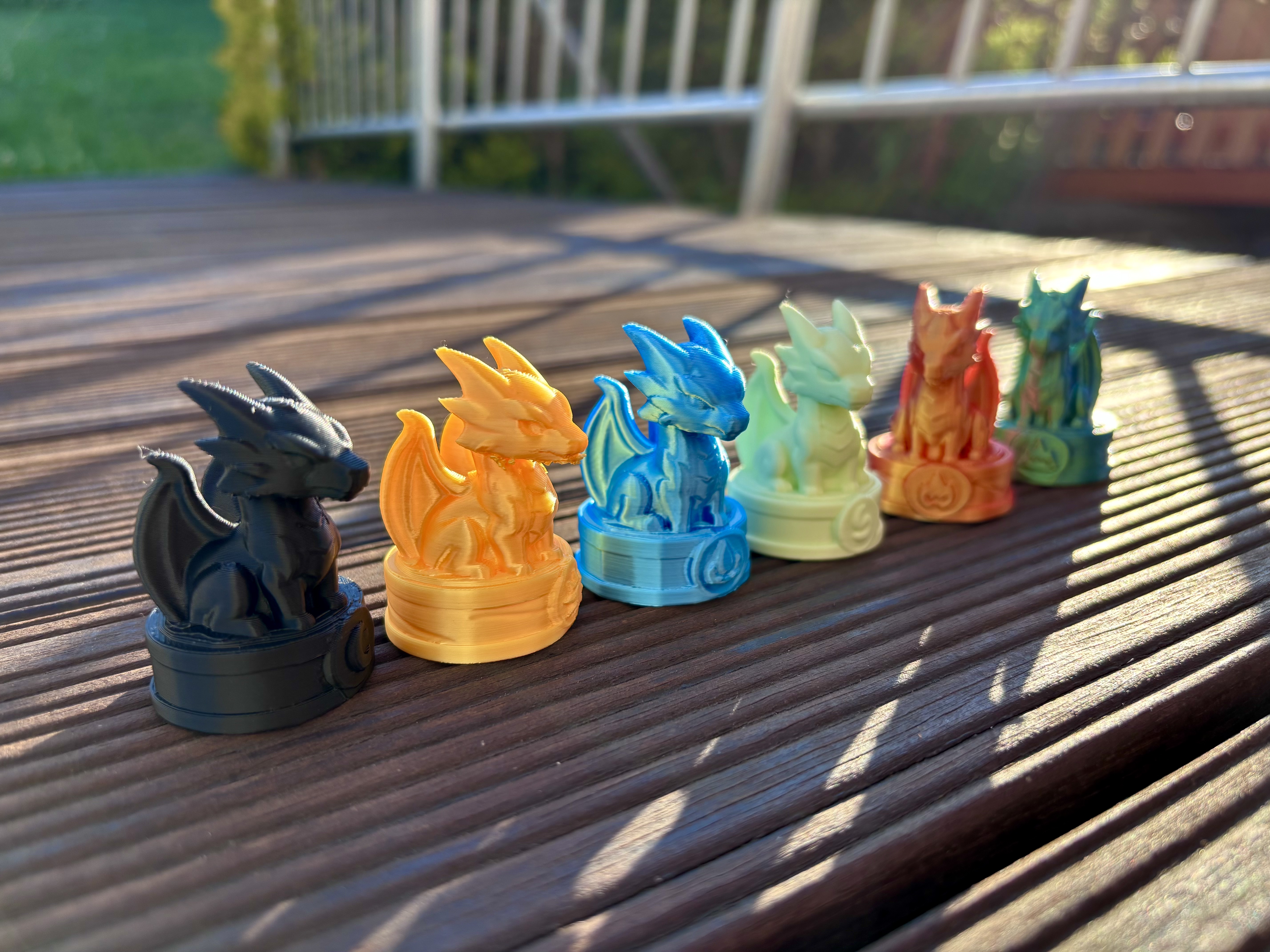 Dragon figurine/statue of elements / Dračí figurka elementy