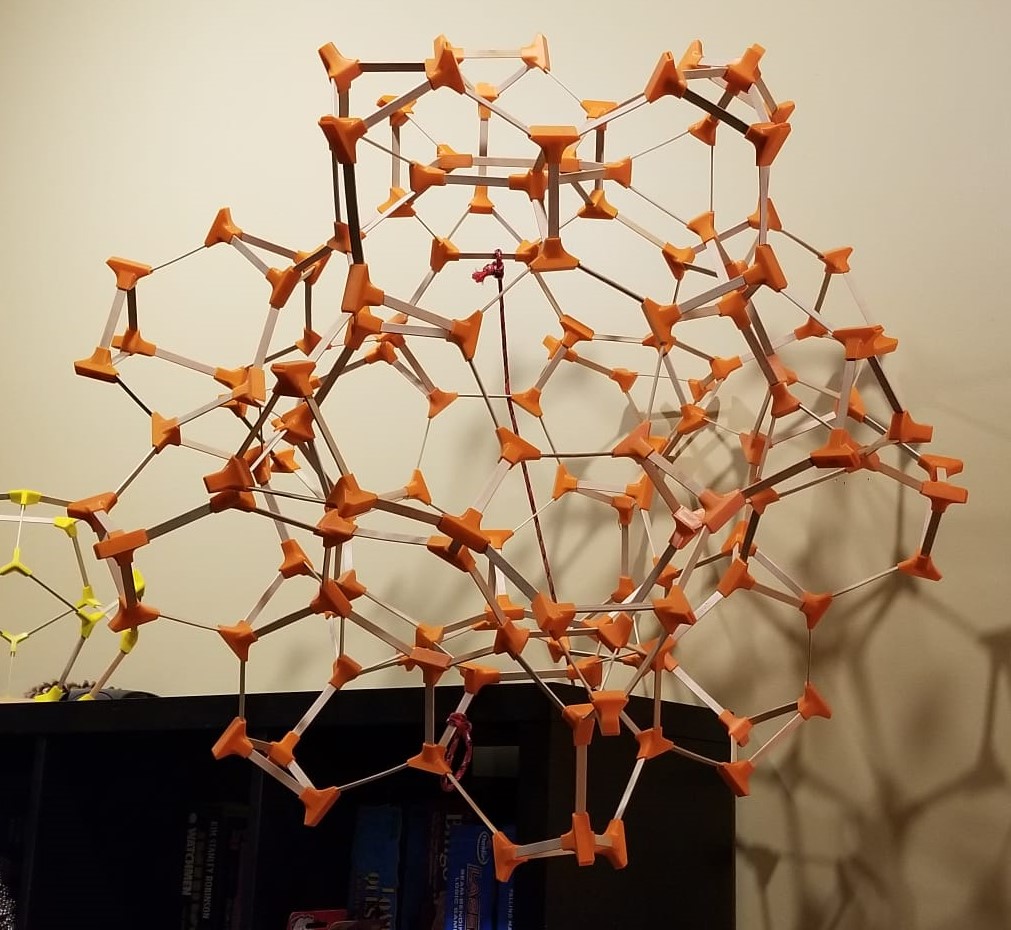 Popsicle Stick Truncated Pyramid Dodecahedron V2