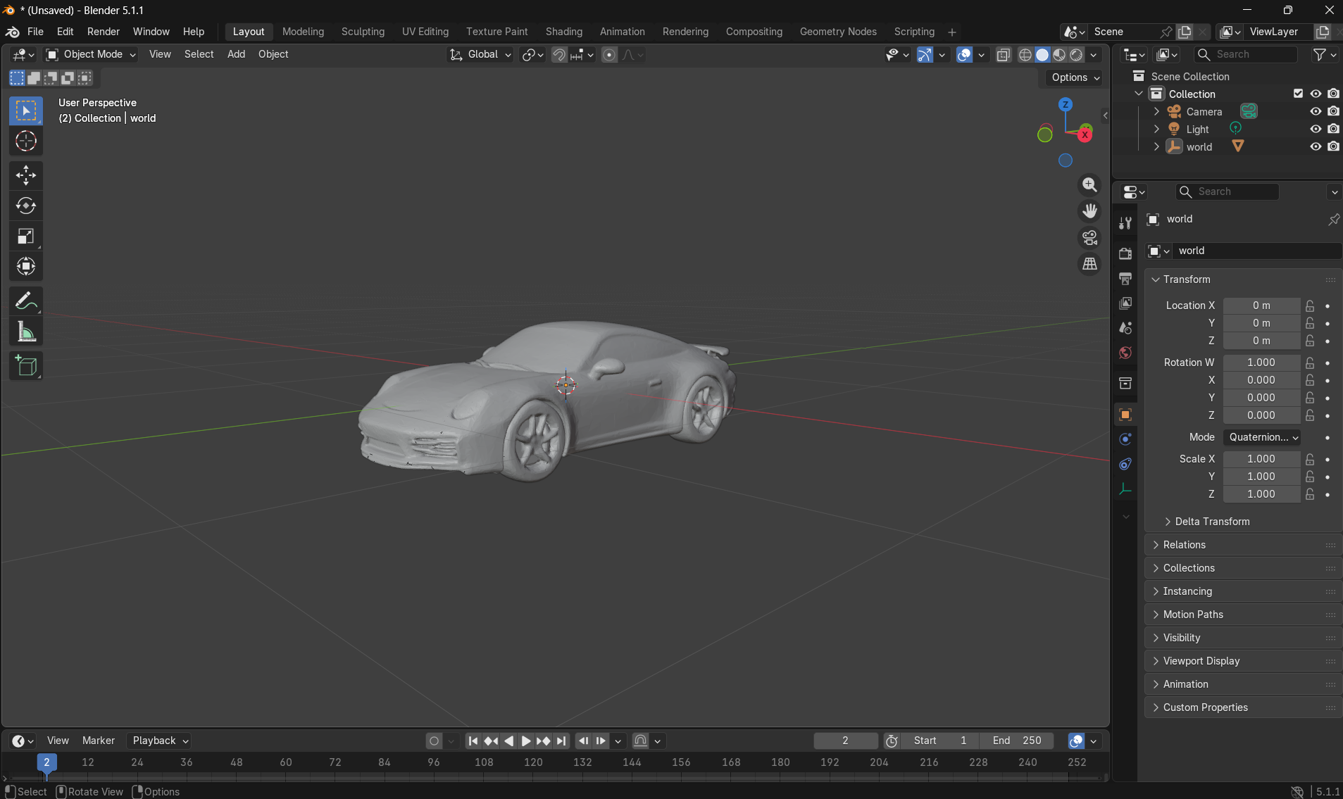 Porsche 911 Inspired Wall Art | Modern Car Decor STL | 3D Printable Model