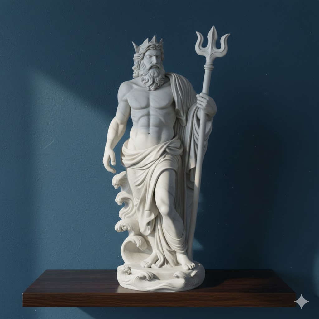 statue of Poseidon, god of the seas 2