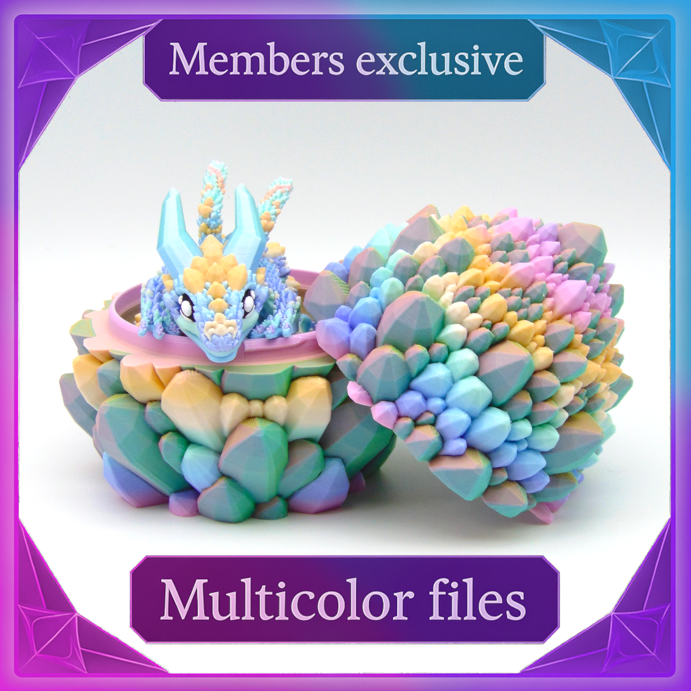 Dragon Egg No. 12 - Crystal Egg - Multicolor