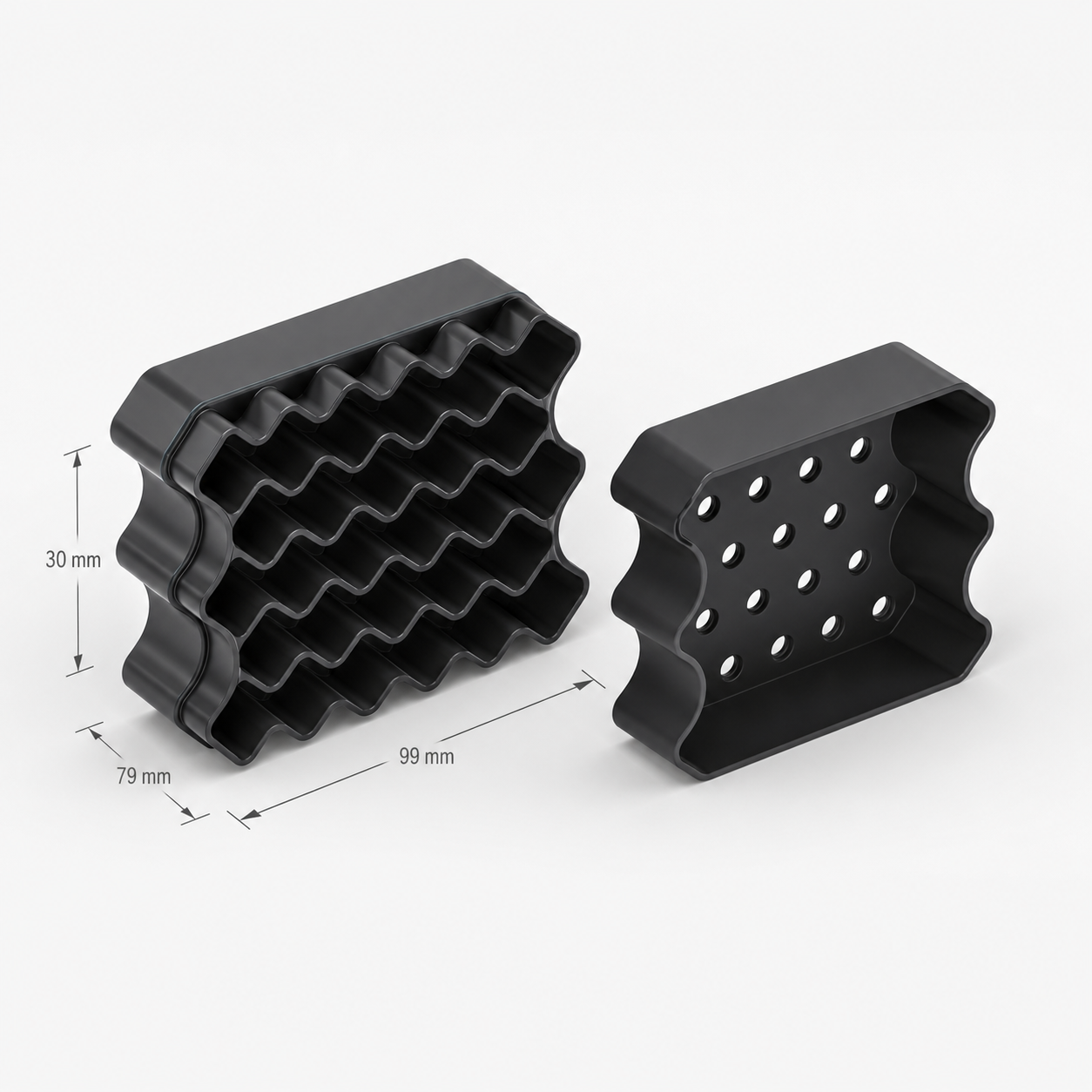 AA Battery Box 30 with Lid / Krabička na 30 AA s víčkem