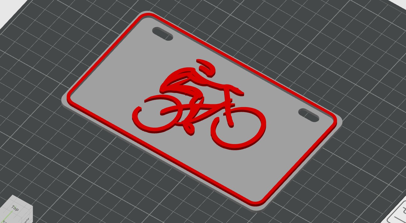 Bicycle Plate - No Multicolor System