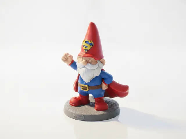 Superman Gnome Figurine DC Comics 3D Printable